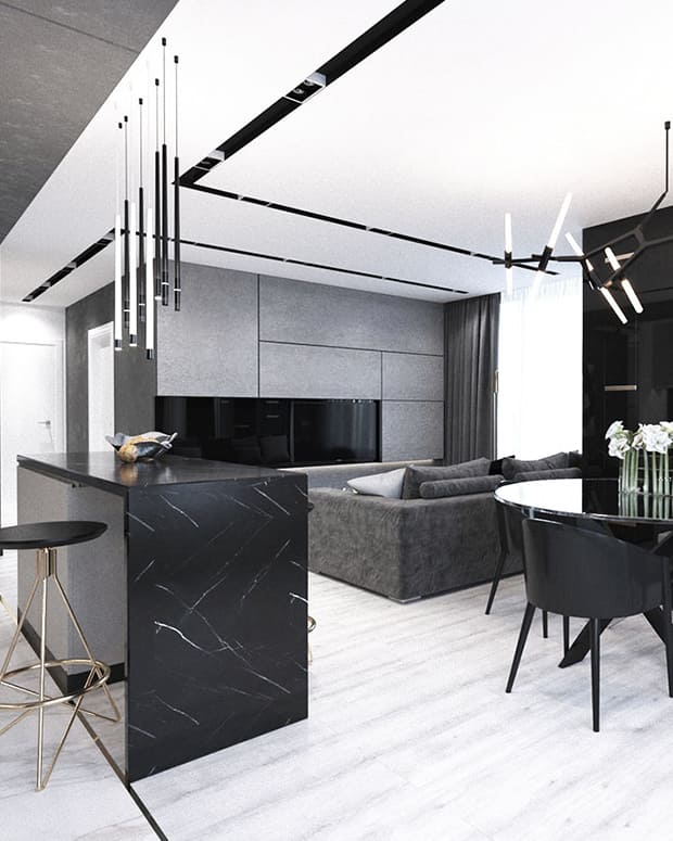 Натяжные потолки с нишами